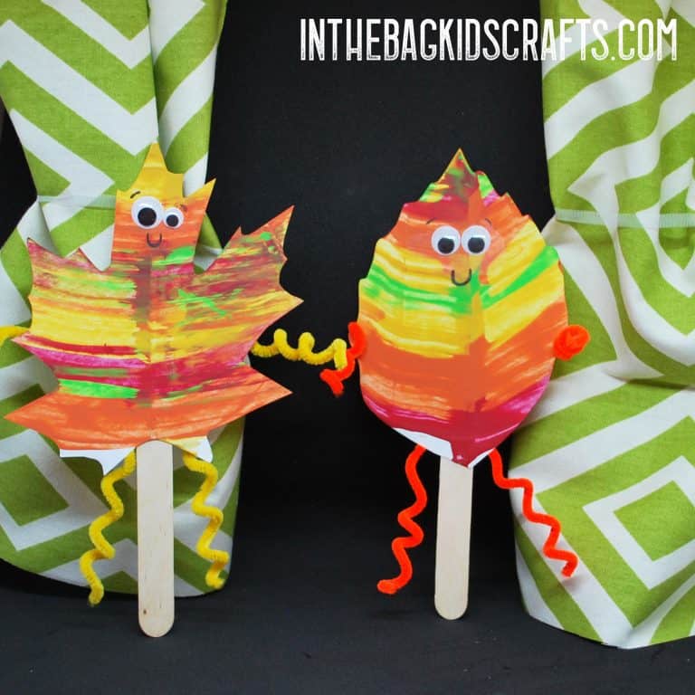 Fall Puppet Show Autumn Leaf Puppets Craft
