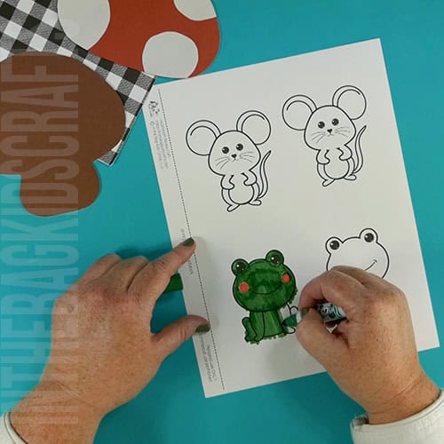 mushroom craft for kids step 4