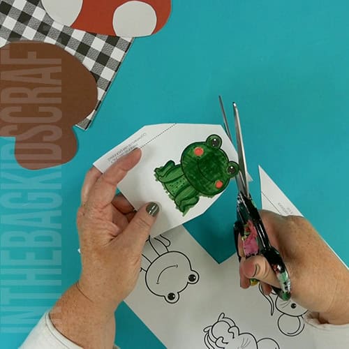 paper mushroom craft for kids step 5