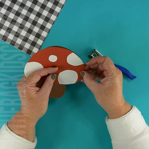 paper mushroom craft for kids step 7