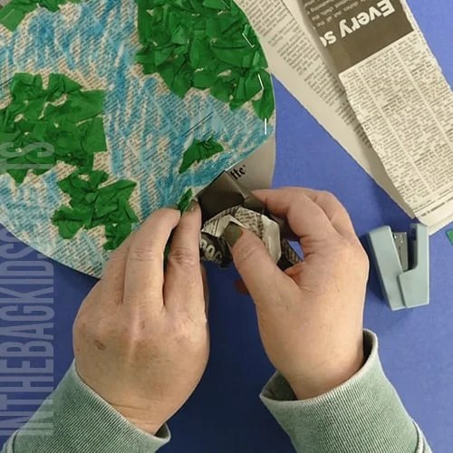 Earth Day craft for kids step 7