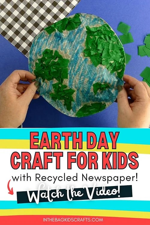 Recycled Newspaper Earth Craft 