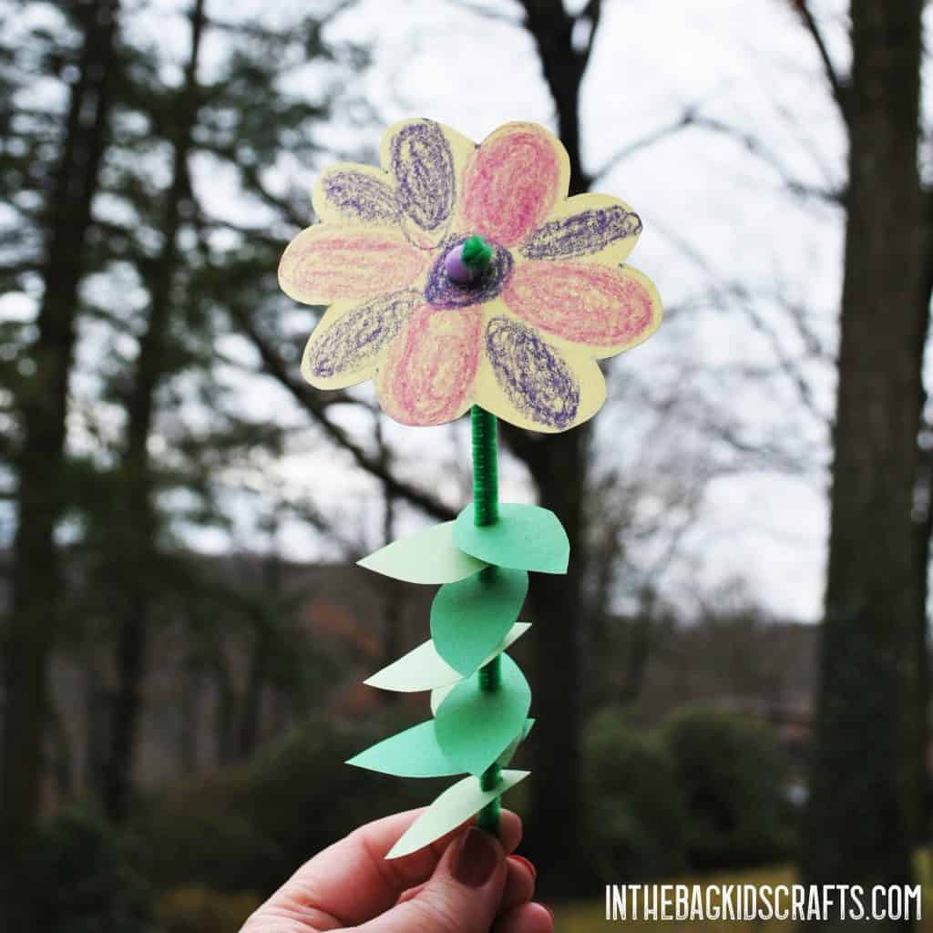 SIMPLE PAPER FLOWER KIDS CRAFT