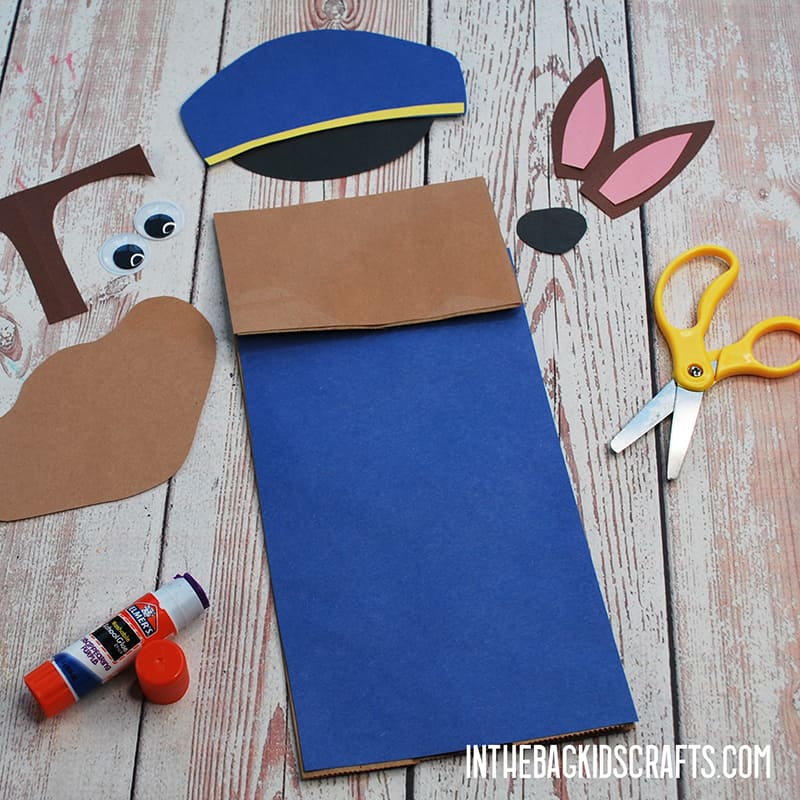PAW PATROL PAPER CRAFTS PUPPET STEP 2