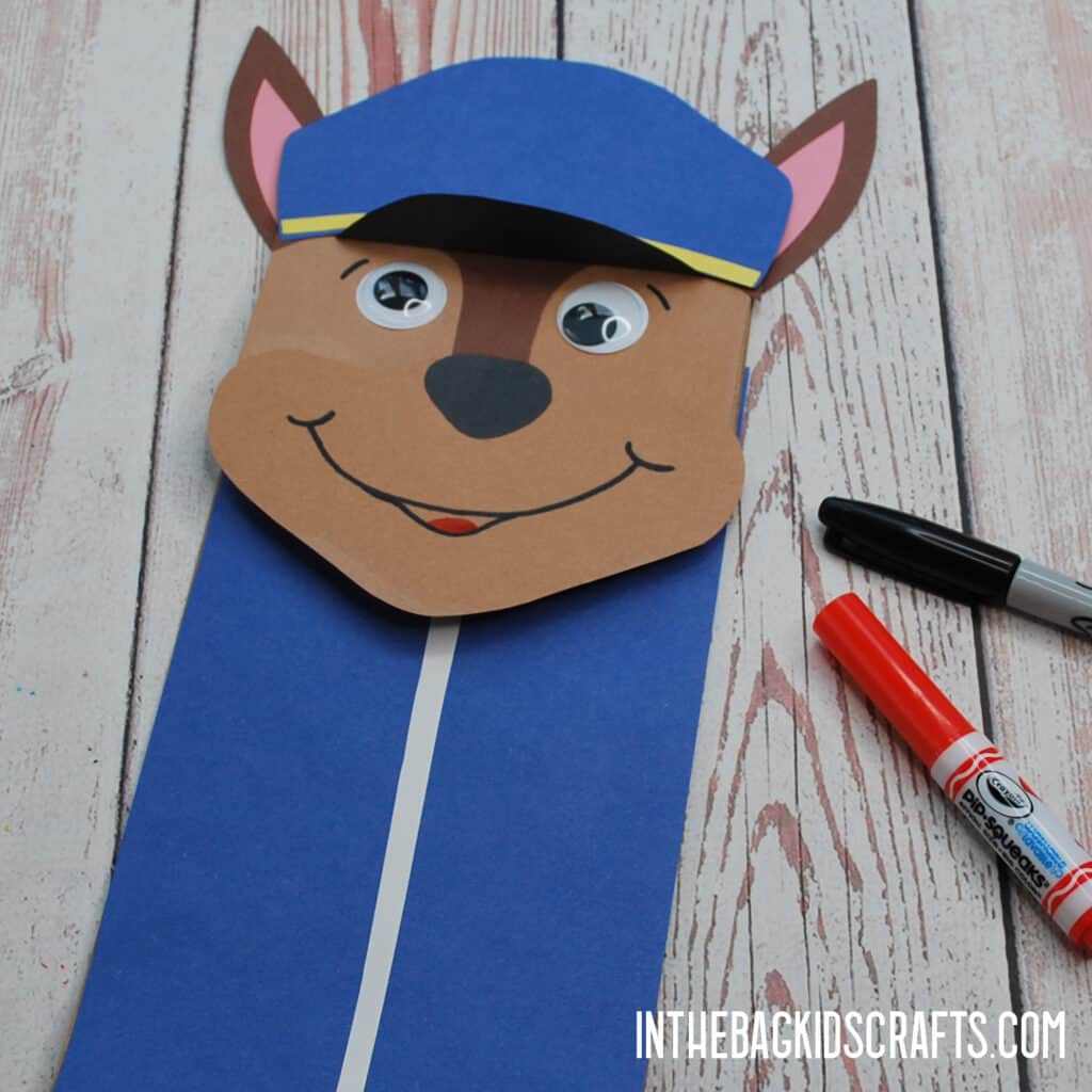 PAW PATROL PAPER CRAFTS PUPPET STEP 3