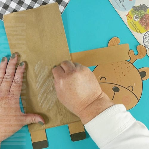 paper bag deer craft step 4