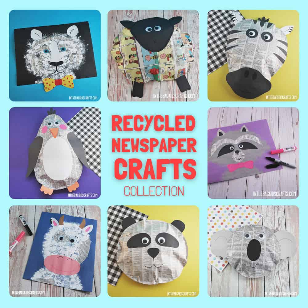 recycled newspaper crafts collection