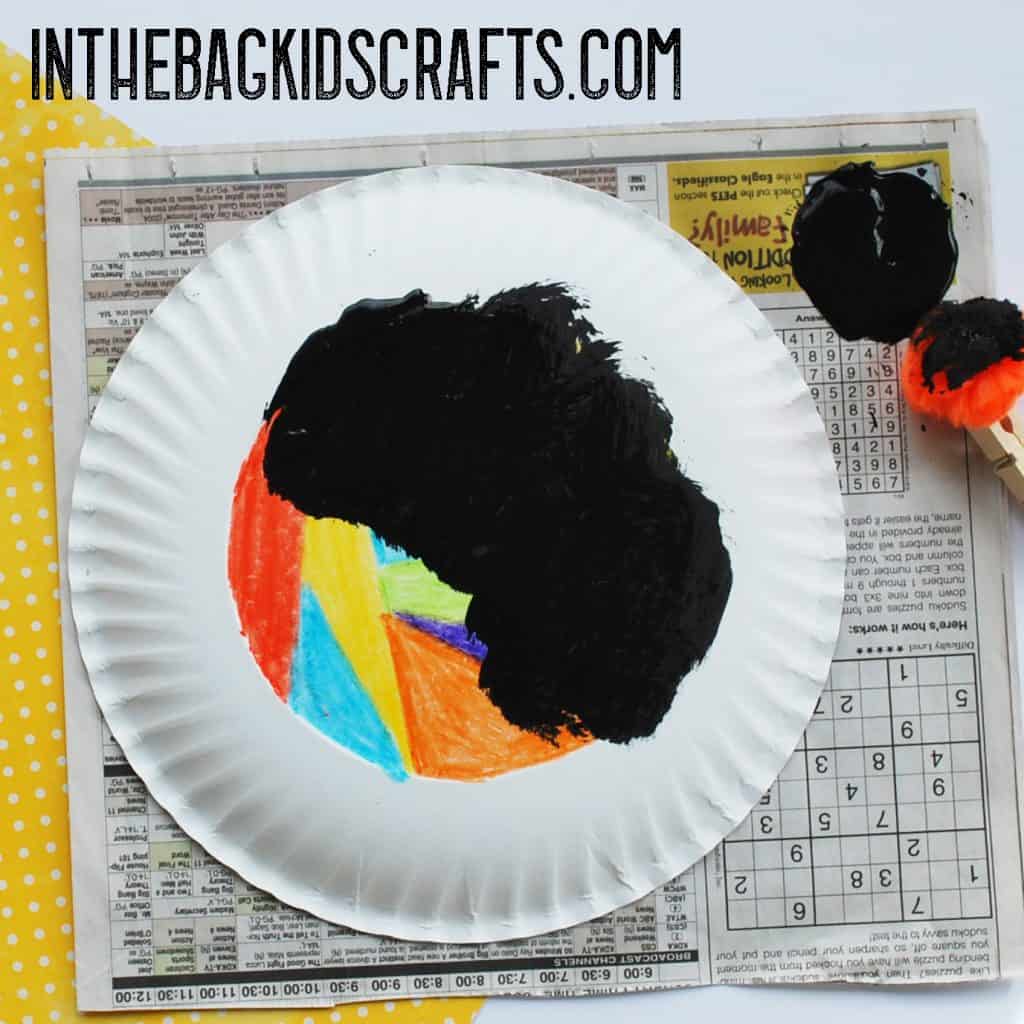 Scratch Art Jack-o-Lantern step 2