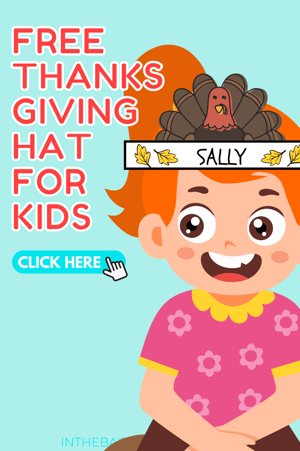 A colorful turkey craft for kids featuring a free printable hat design perfect for a fun Thanksgiving activity. 