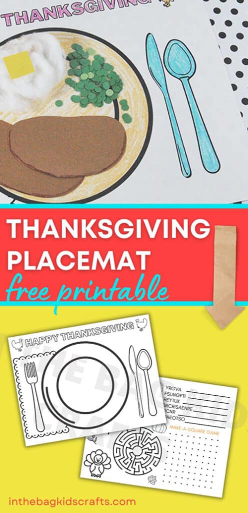 Thanksgiving Placemat Printable