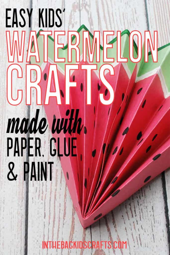 EASY WATERMELON PAPER CRAFTS 