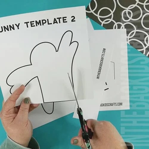 paper bunny craft for kids step 1