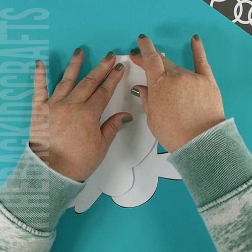 paper bunny craft step 3