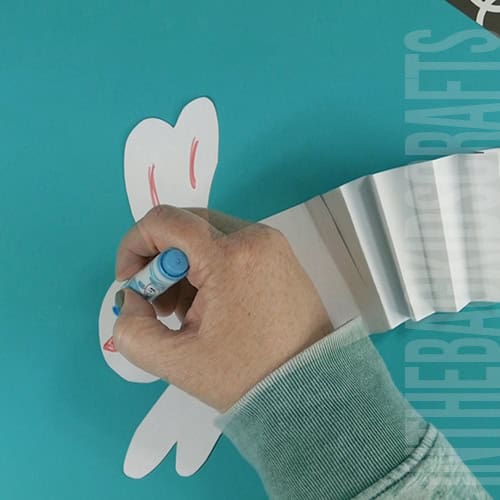 paper rabbit craft step 4