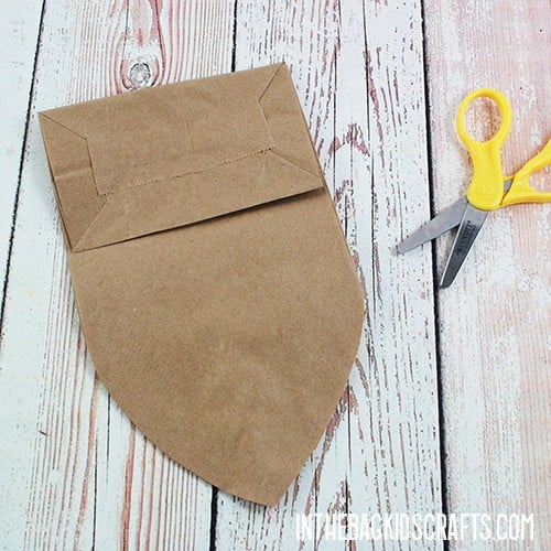 PAPER BAG ACORN CRAFT STEP 1