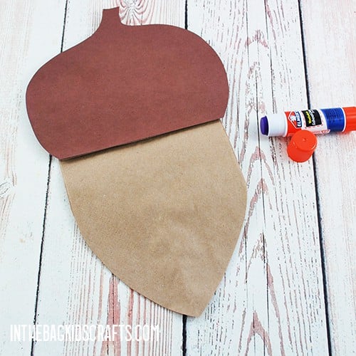 PAPER BAG ACORN CRAFT STEP 3