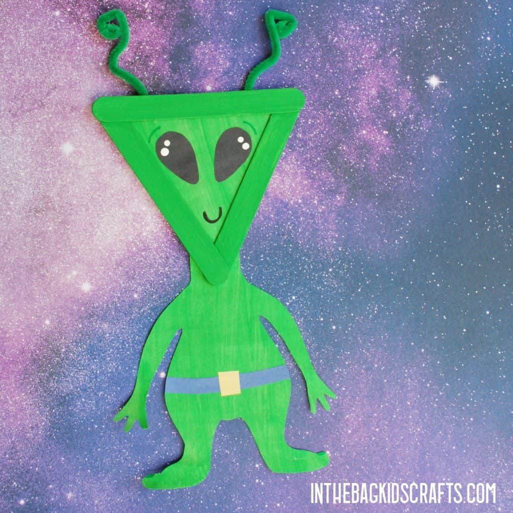 DIY SPACE CRAFTS FOR KIDS ALIEN 