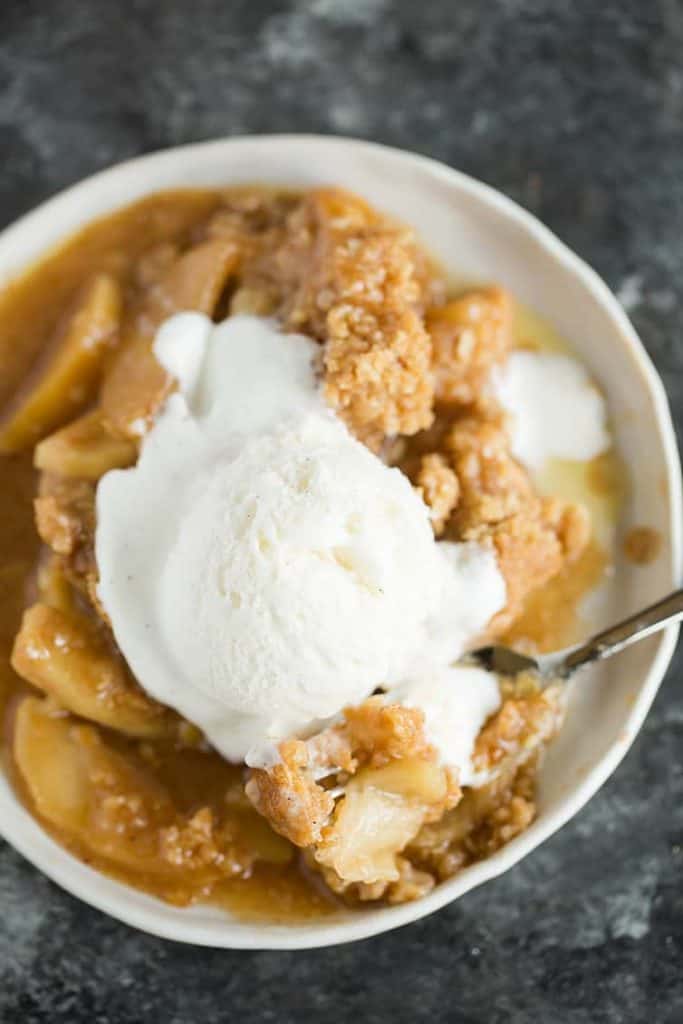 Easy Apple Crisp from Brown Eyed Baker