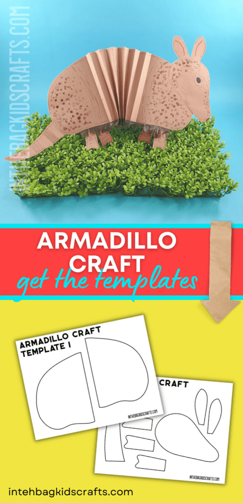 Animal Craft for Kids Paper Armadillo 