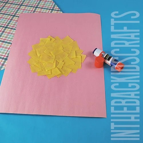 Easter Chick Craft Step 1