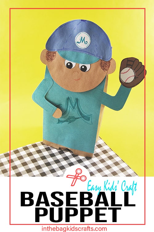 Baseball Craft Player Puppet 