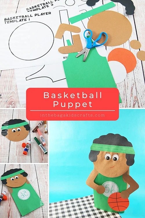 Basketball puppet craft 