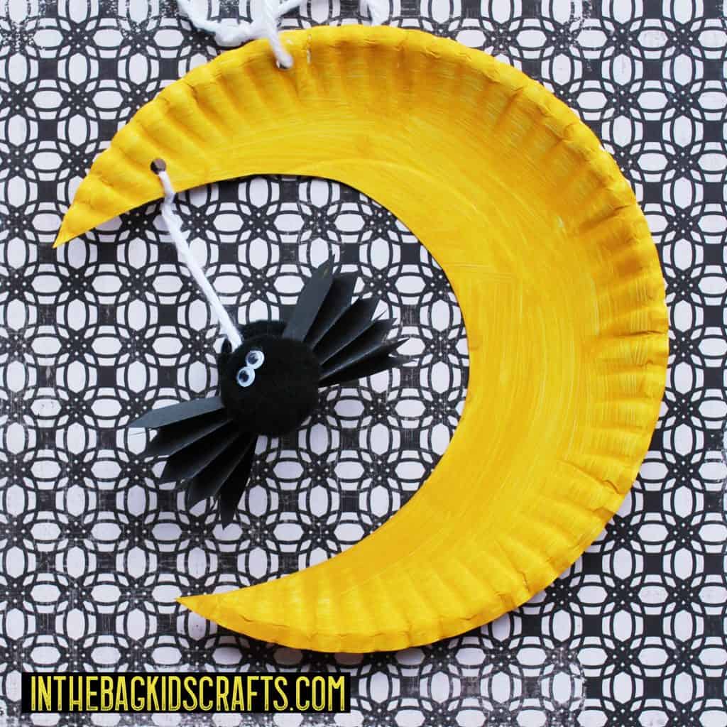 moon and bat kids' craft