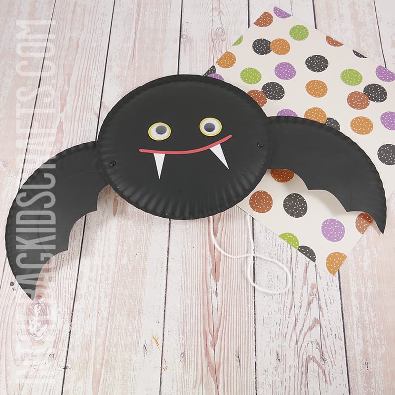 Paper Plate Bat Craft for Kids