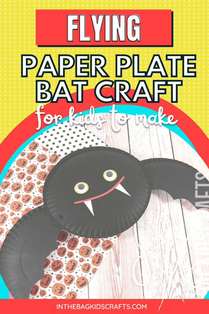 Paper Plate Bat Craft with Wings that move 