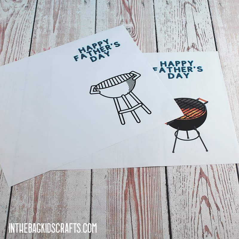 FATHER'S DAY CARD IDEAS STEP 1