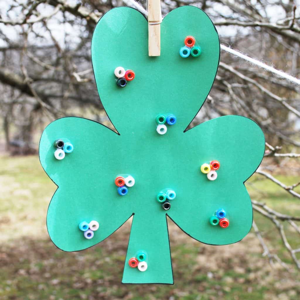 Beaded Lucky Clover Crafts 
