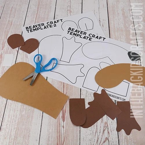 BEAVER CRAFT TEMPLATE STEP 2