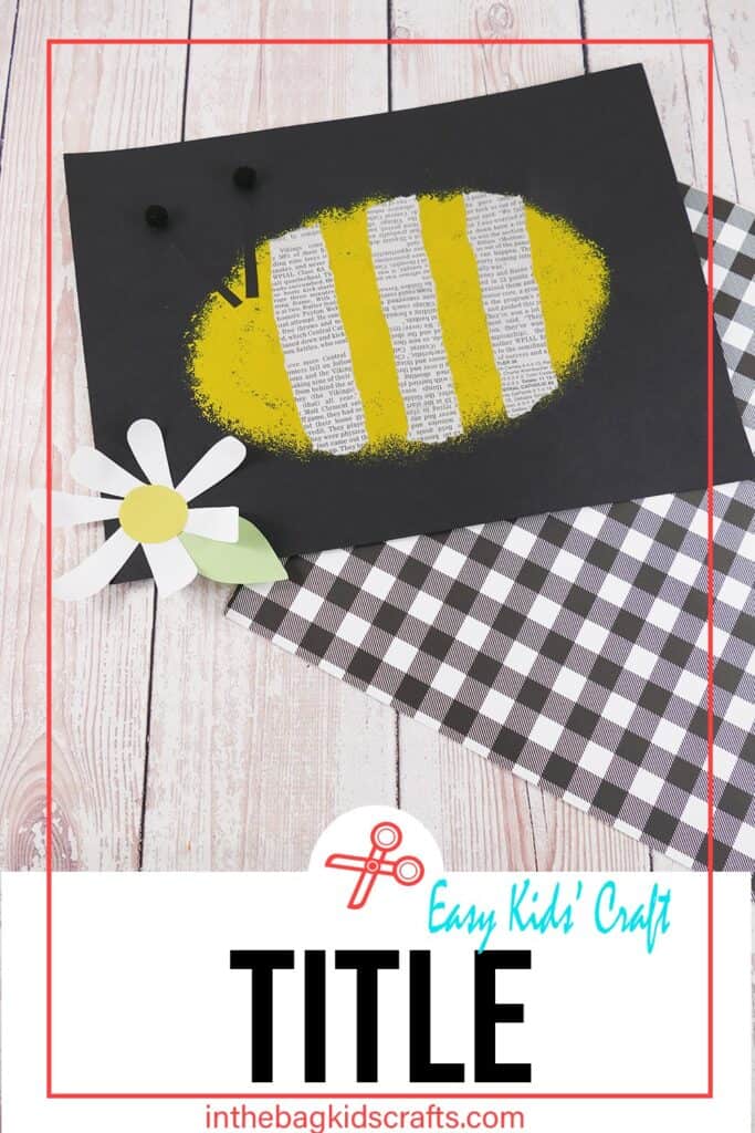 BEE CRAFT FOR KIDS 