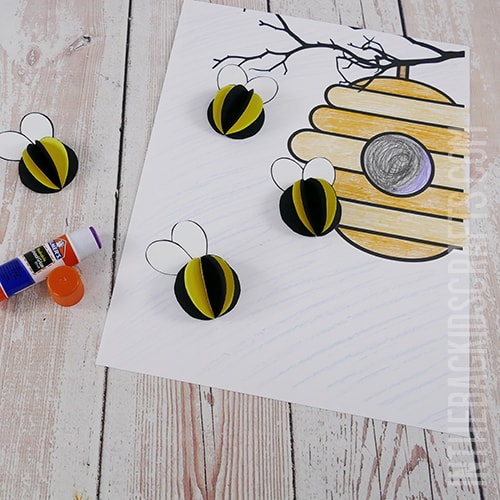 BEE CRAFT FOR KIDS STEP 4