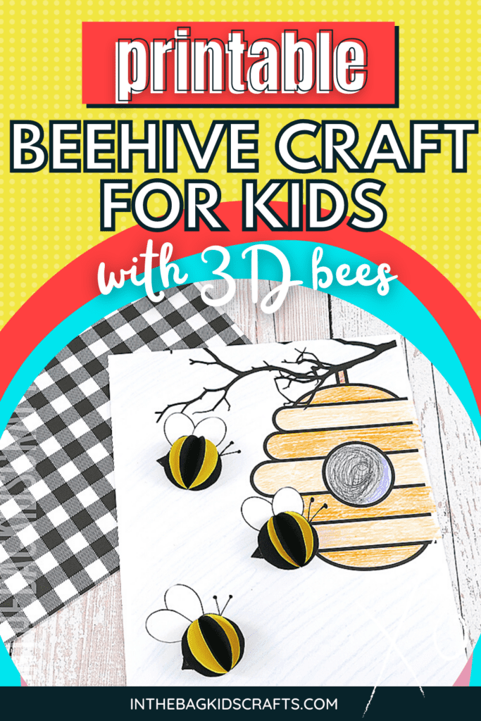 Bee Craft for Kids made with paper 
