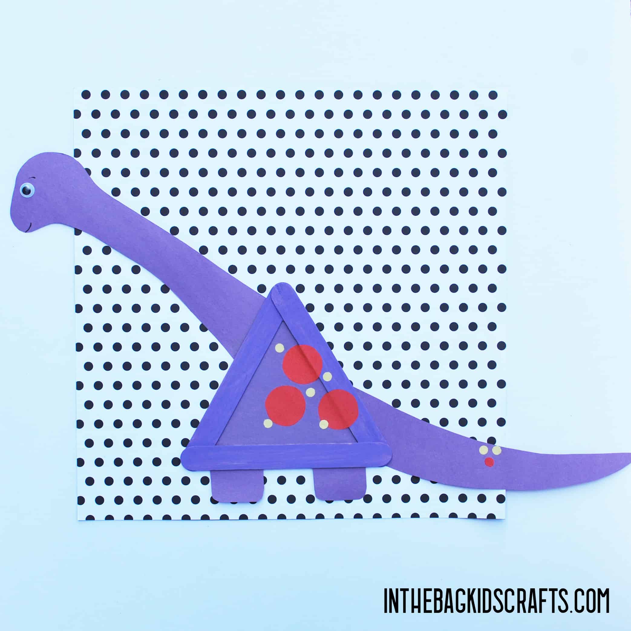 EASY DINOSAUR CRAFT FOR KIDS BRACHIOSAURUS 