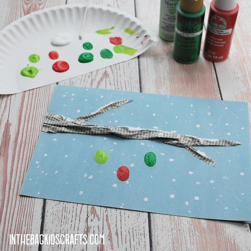 FINGERPRINT CHRISTMAS CARDS STEP 4