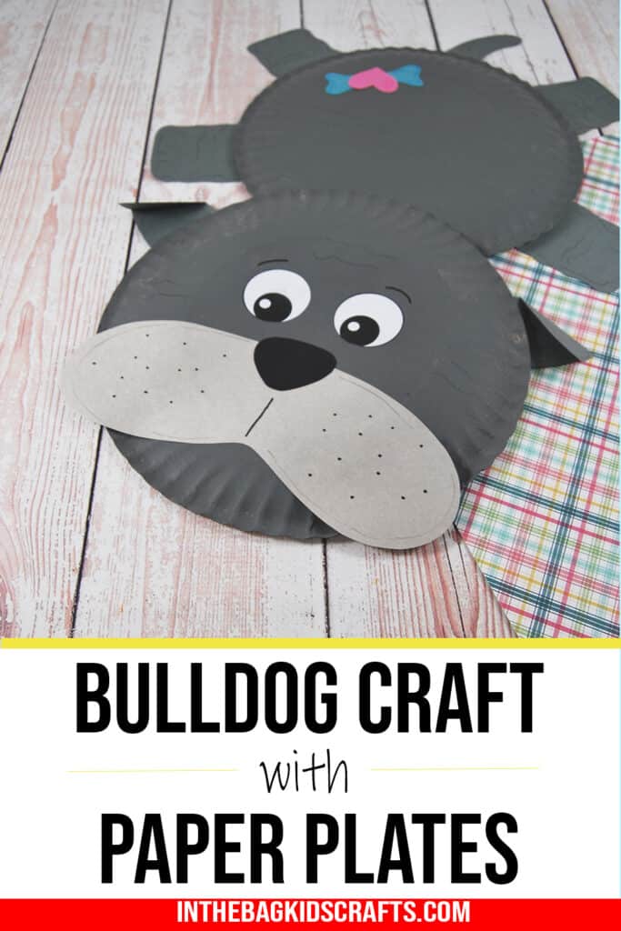 paper plate bulldog craft 