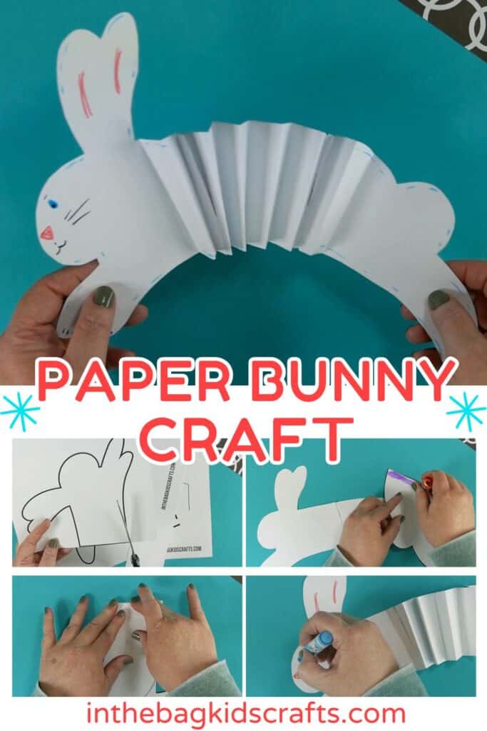 paper bunny craft for kids 