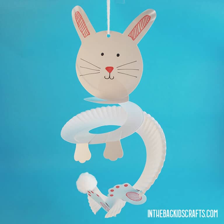 PAPER PLATE RABBIT CRAFT