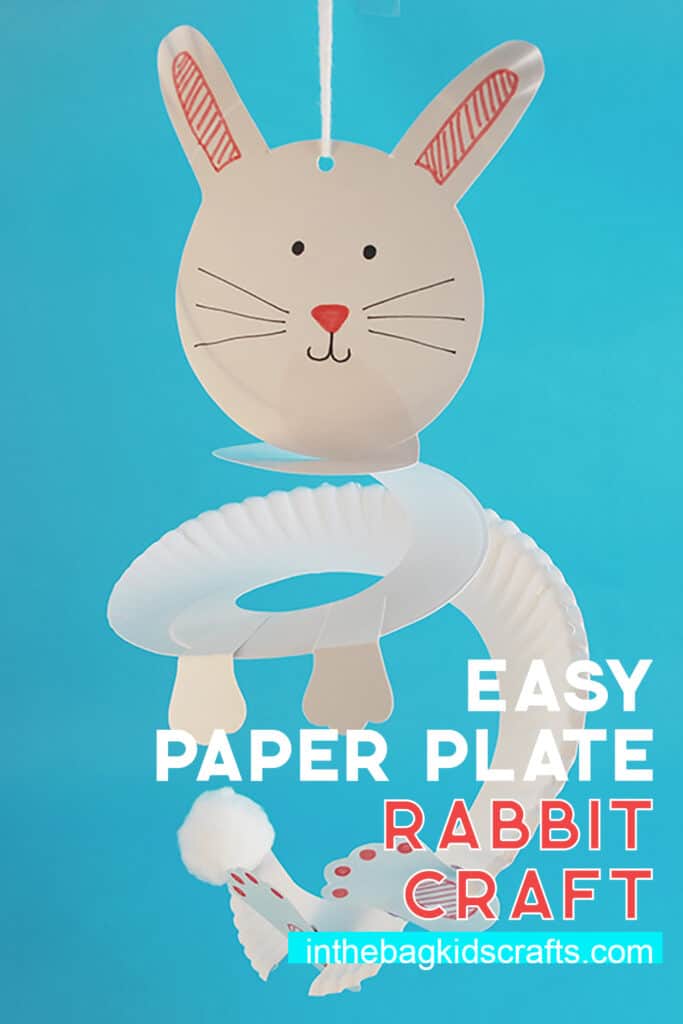 PAPER PLATE RABBIT CRAFT 