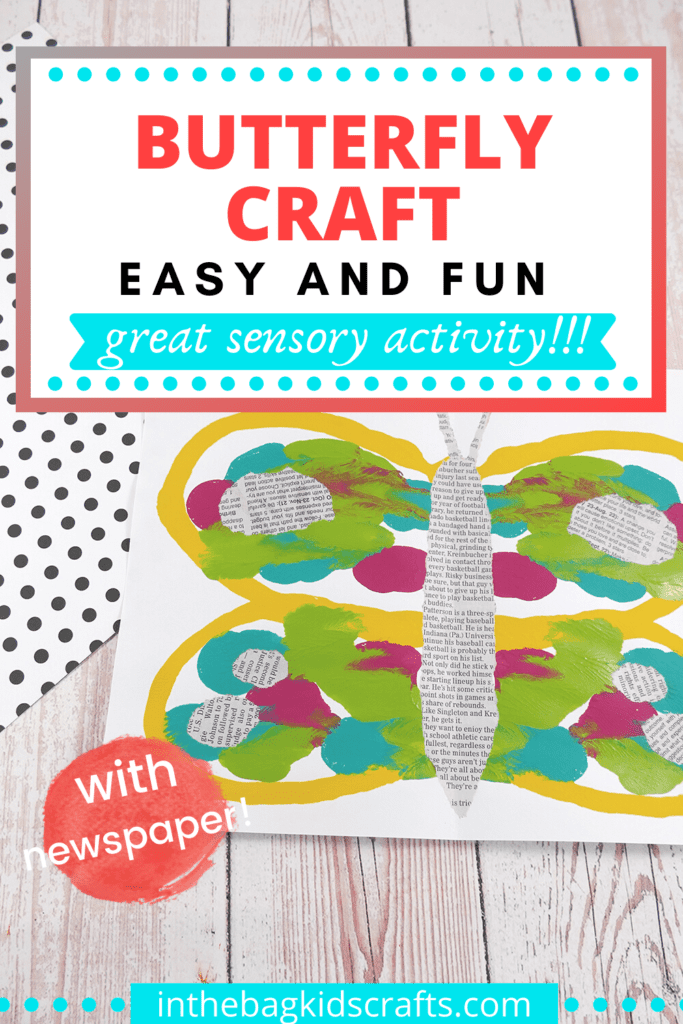 SENSORY CRAFT FOR KIDS BUTTERFLY 