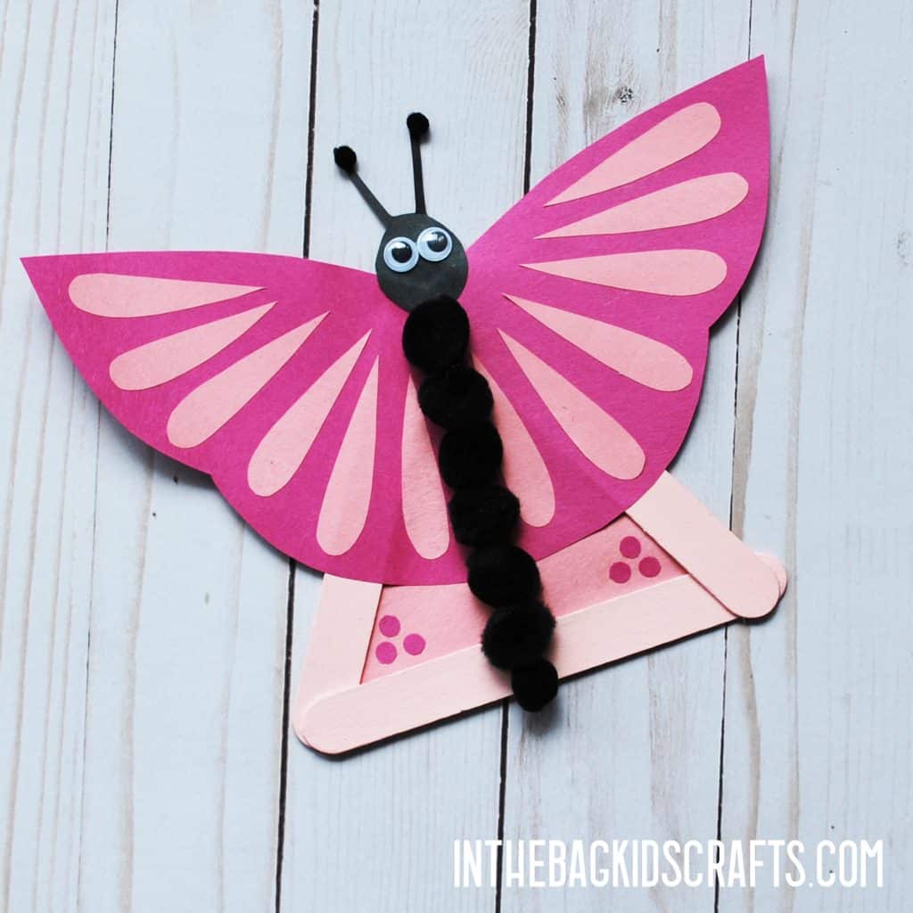 INSECT KIDS CRAFTS BUTTERFLY