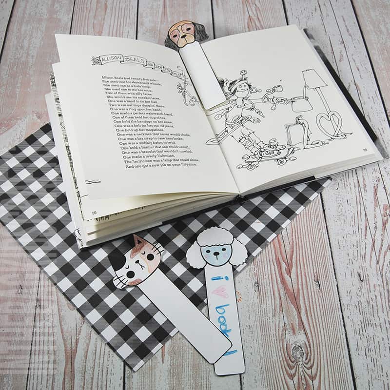 Pet Bookmarks for Kids to Make and use 