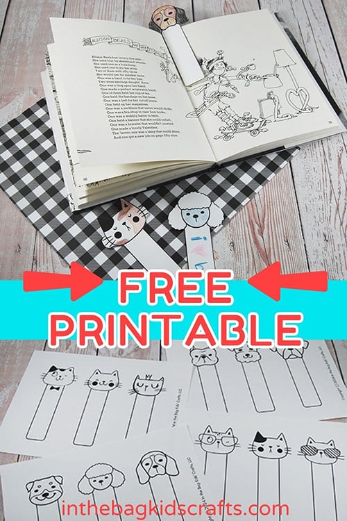 pet bookmarks dogs and cats 