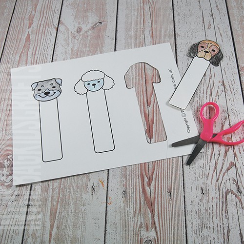 Cat Bookmarks Dog Bookmarks to make FREE Printables cut them out 