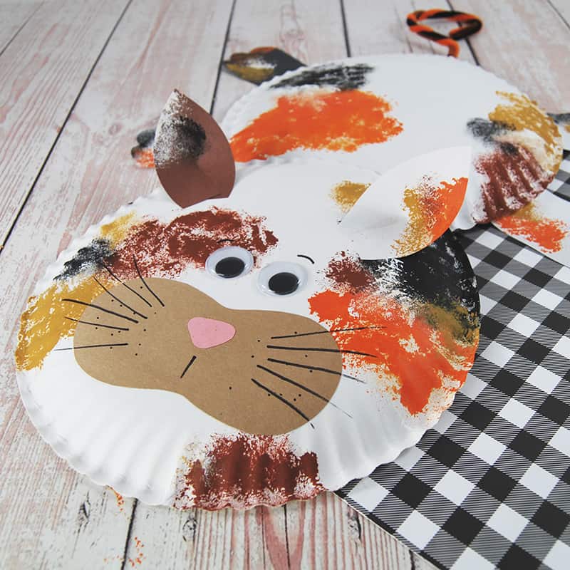 Cat Craft for Kids made from paper plates