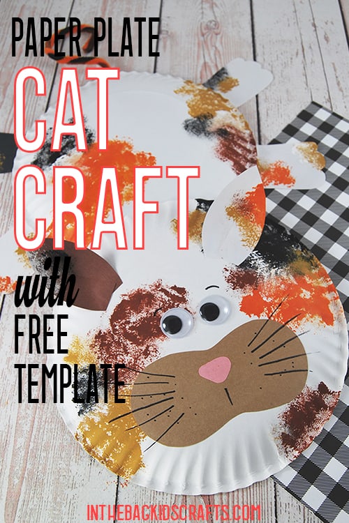 paper plate cat craft for kids 