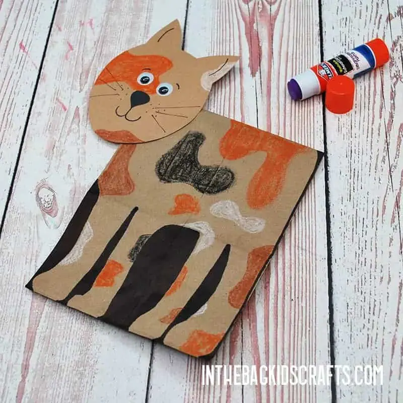 PAPER CAT CRAFT STEP 5