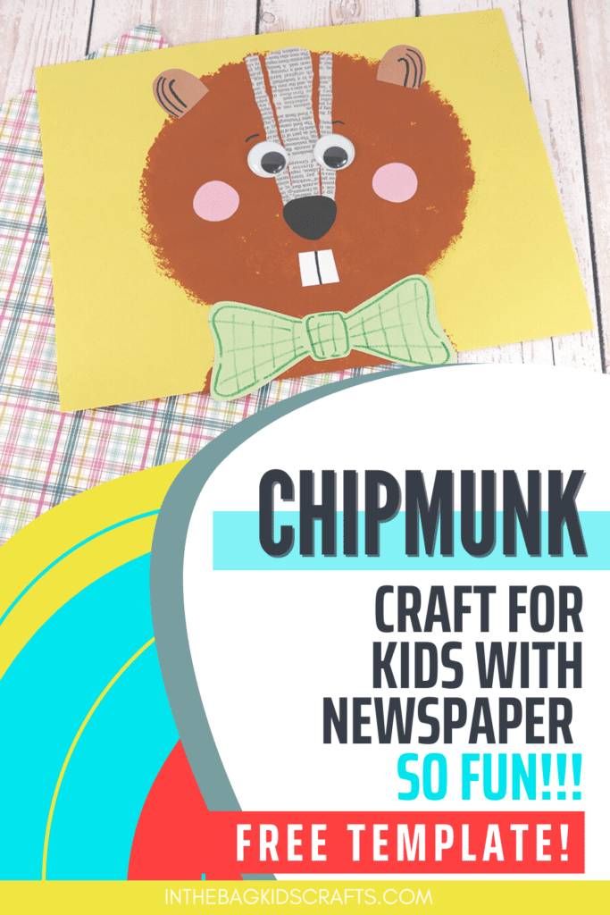 ANIMAL CRAFT FOR KIDS CHIPMUNK